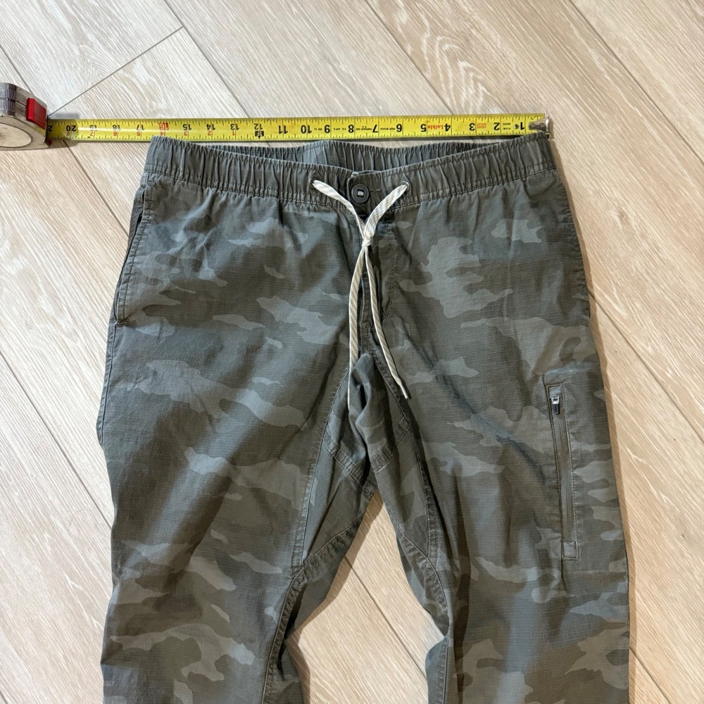 Vuori Men's Camo Ripstop Climber Pants Bottoms Drawstring Elasric Waist Zippe z0 - Picture 3 of 9